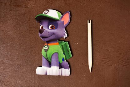 Drevený zápich s potlačou paw patrol