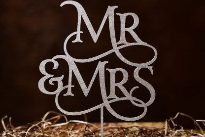 drevený zápich mr a mrs