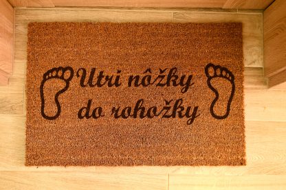 rohozka pred dvere s textom
