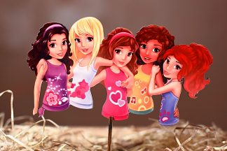lego friends zapich na tortu