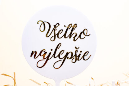 zapichovacia dekorácia na tortu všetko najlepšie