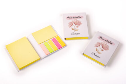 zápisník - lepiace bločky pre pani učiteľku